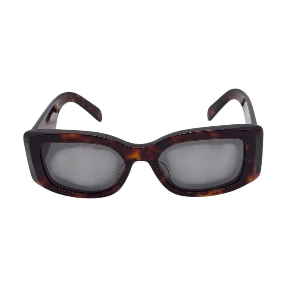 Celine Brown And Black Rectangular Sunglasses - image 2